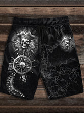 Herren-Shorts mit Viking-Print